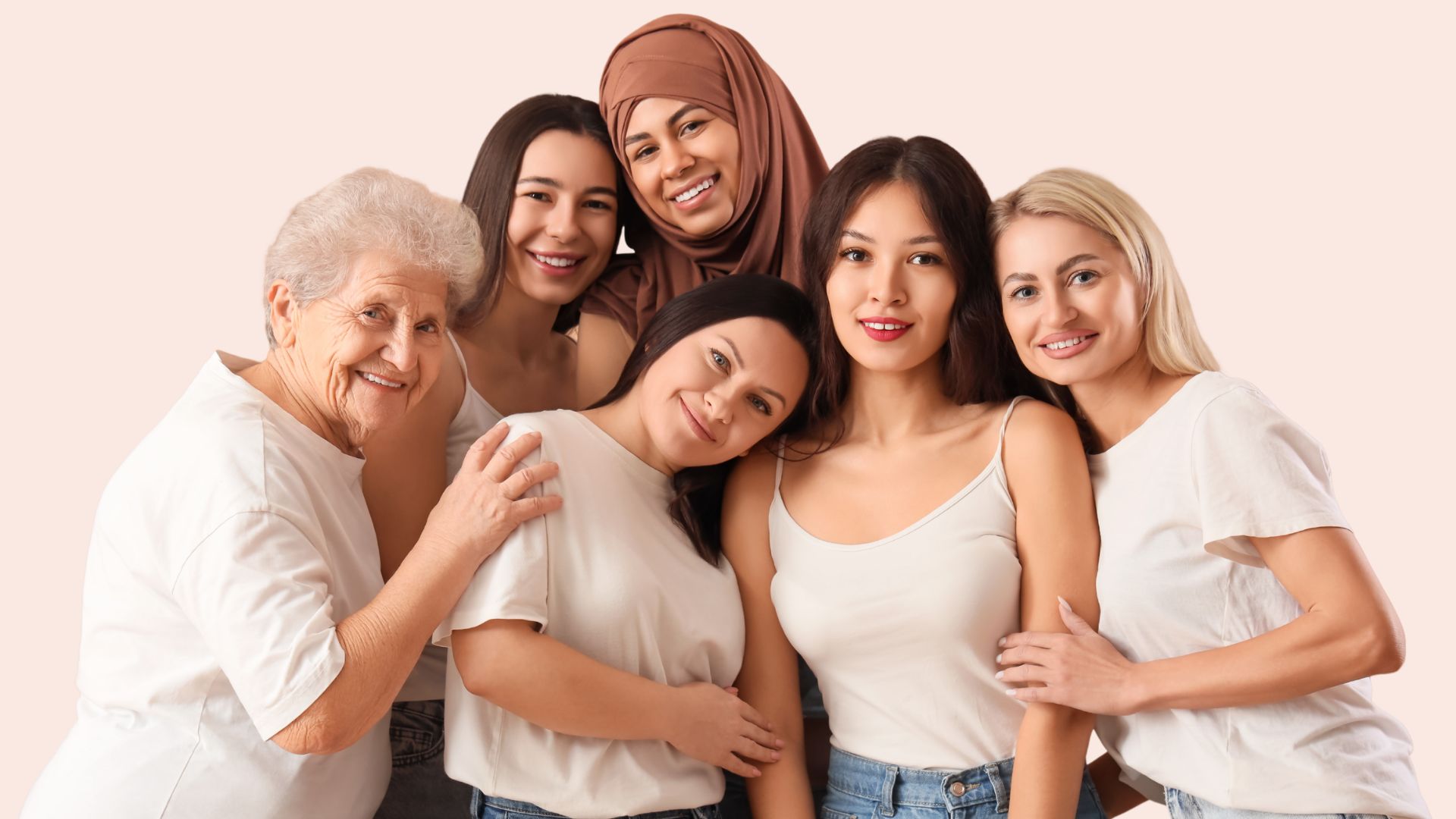 A diverse group of women representing inclusive beauty